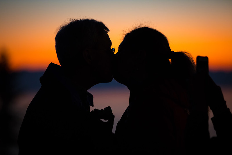 couple kiss Valentine's day Vancouver