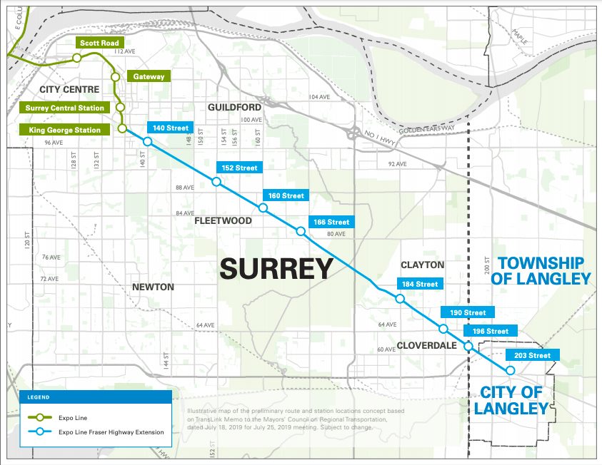 langley surrey skytrain