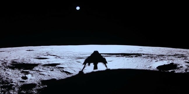 Blue Ghost’s shadow seen on the Moon’s surface